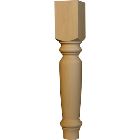Osborne Wood Products 21 x 3 1/2 English Country End Table Leg in Knotty Pine 1230P